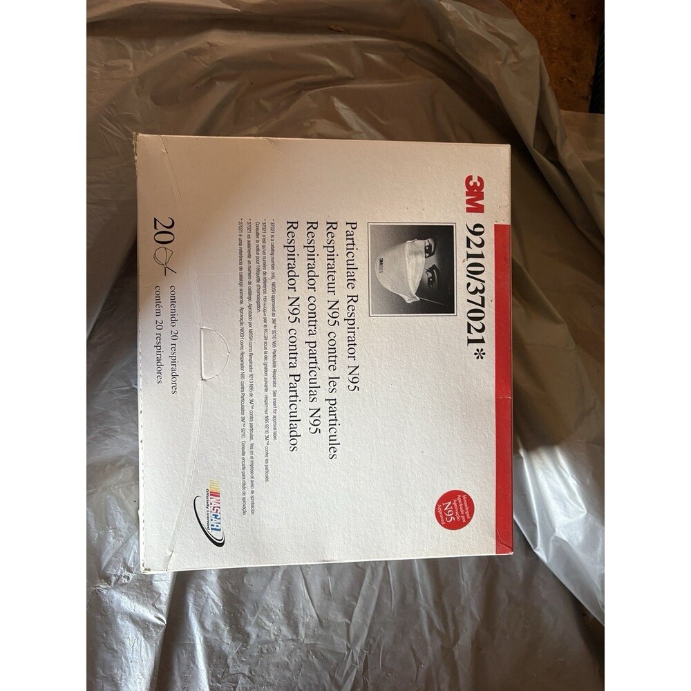 3M 9210/37021 N95 Particulate Respirator – 20 Pack – Flat Fold Masks